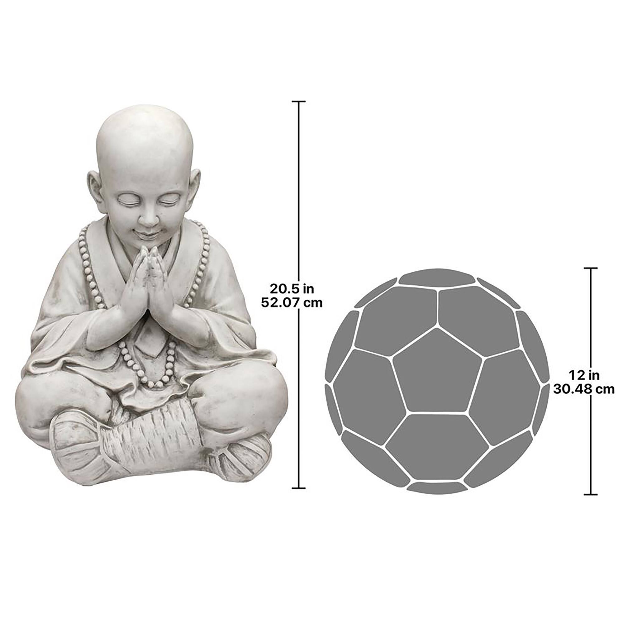 Design Toscano 20.5" Praying Baby Buddha Garden Statue